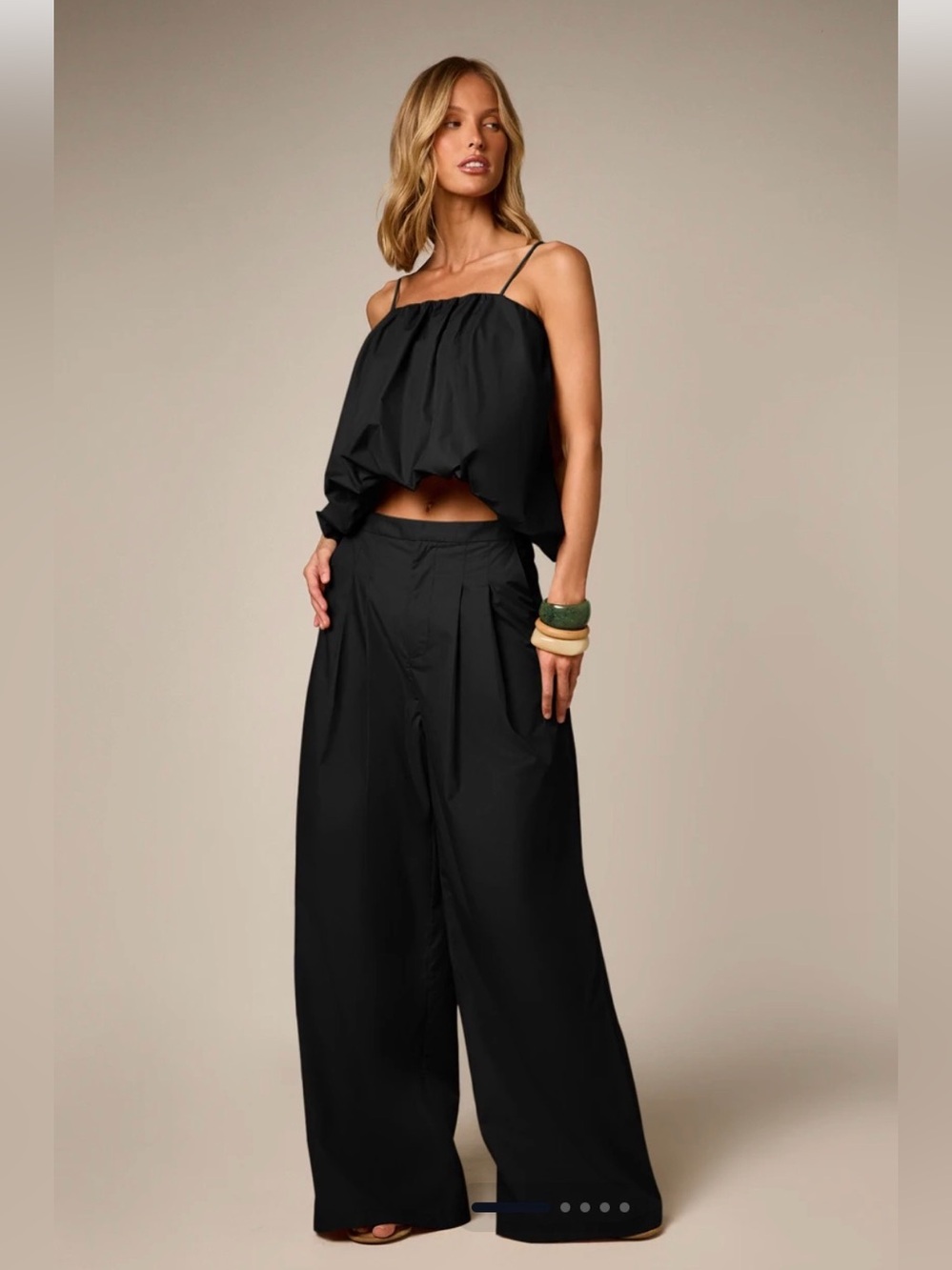 Missguided Black Wide-Leg High-Waist Trousers